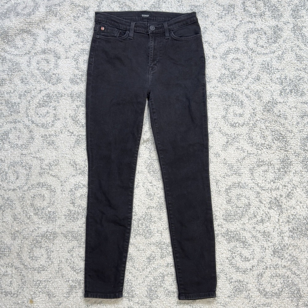 Hudson Blair High Rise Super Skinny‎ Ankle Womens Jeans Size 27 Black Slim EUC